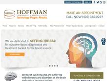 Tablet Screenshot of hoffmanwellness.com